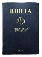 Biblia pierwszego Kościoła złocona czarna okładka PVC